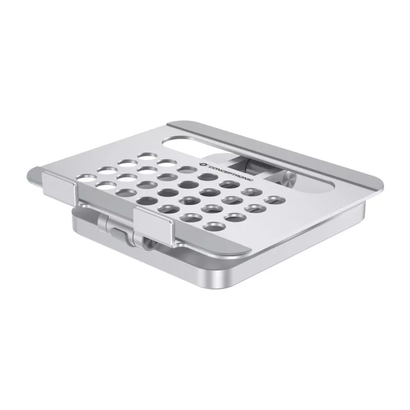 Conceptronic DONN26G, Silver, Planšetdators, Multivides statīvs, Alumīnijs, 100 W, MicroSD (TransFlash), SD, SDHC, SDXC