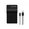 Duracell digitālās kameras akumulatora lādētājs, USB, iekštelpu akumulatora lādētājs, Olympus BLN-1, melns, 5 V, 5 V
