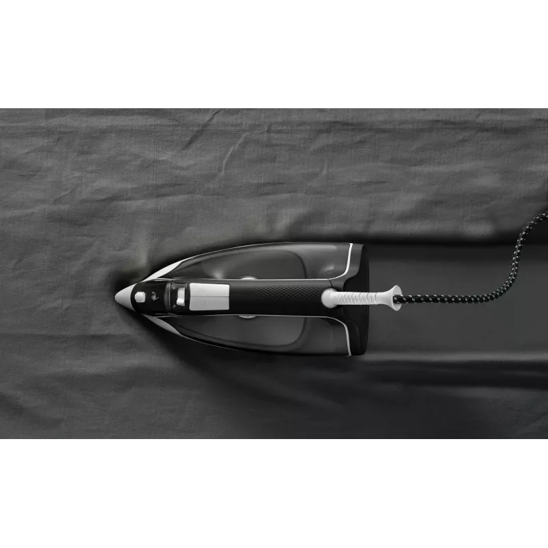 Rowenta DX1530 Dry & Steam gludeklis ar nerūsējošā tērauda zoli 2200 W melns