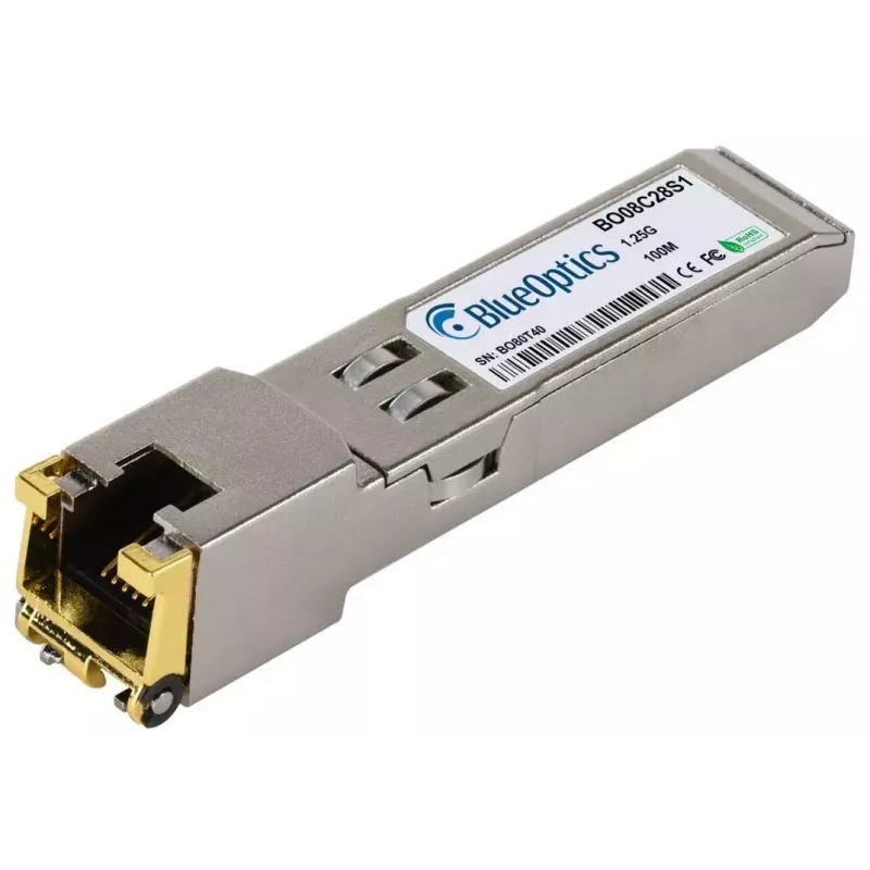 SFP raidītājuztvērēja modulis BlueOptics E1MGTX-A-BO Copper 1250 Mbit/s
