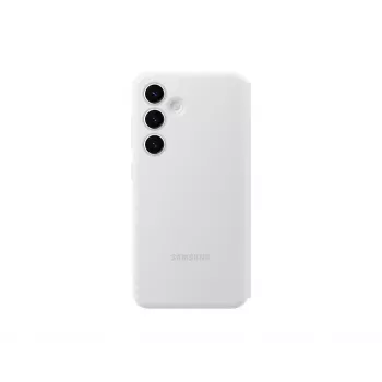 Maciņa maciņš Samsung Galaxy S24 balts 6,2 collas 1 kartes kabatiņa