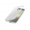 Maciņa maciņš Samsung Galaxy S24 balts 6,2 collas 1 kartes kabatiņa