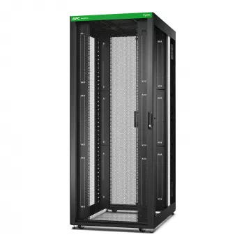 APC Easy Rack, 42U, melns, ar jumtu, riteņiem, kājām, 4 kronšteiniem un apakšu, bez sānu paneļiem, 1991A x 800P x 1200D mm
