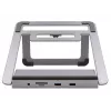 Laptop statīvs EXSYS EX-1223HM Sudraba USB 3.2 Gen 1 100W
