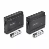 StarTech.com DisplayPort KVM pagarinātājs pa optisko šķiedru, 4K 60Hz, konsoles pagarinātāja komplekts, līdz 984 pēdām/300 m (daudzrežīmu) ar iepriekš uzstādītiem SFP+ moduļiem, 3x USB HID