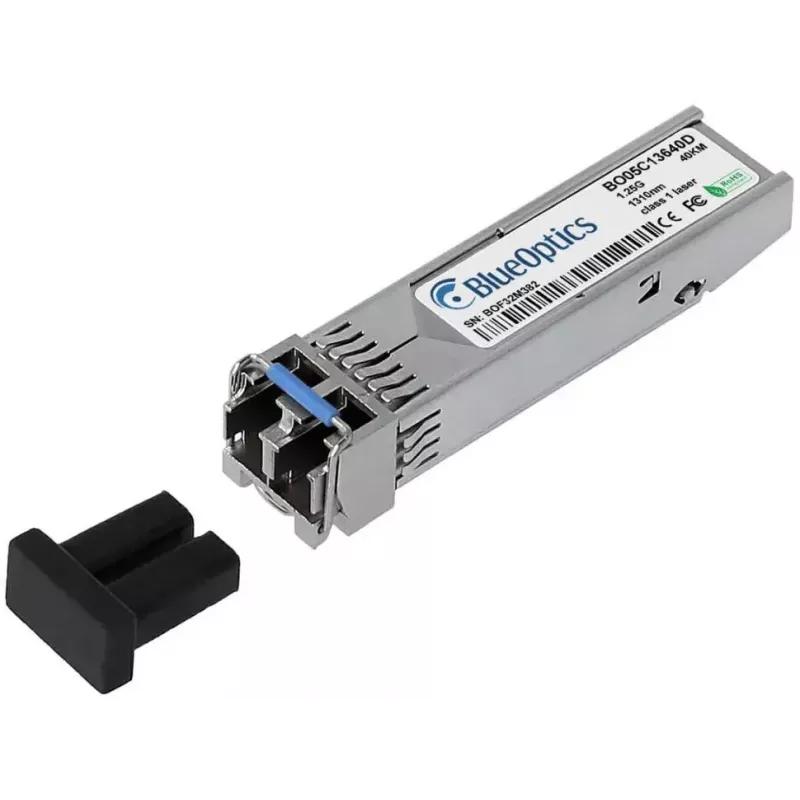 SFP raiduztvērēja modulis BlueOptics FL-SFP-LX40-BO 1310 nm LC sudraba krāsā