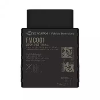 GPS izsekotājs Teltonika FMC001 Car Melns 53g