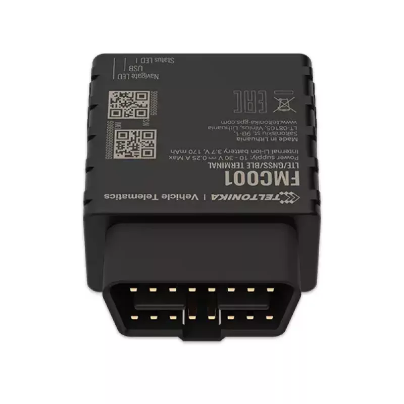 GPS izsekotājs Teltonika FMC001 Car Melns 53g