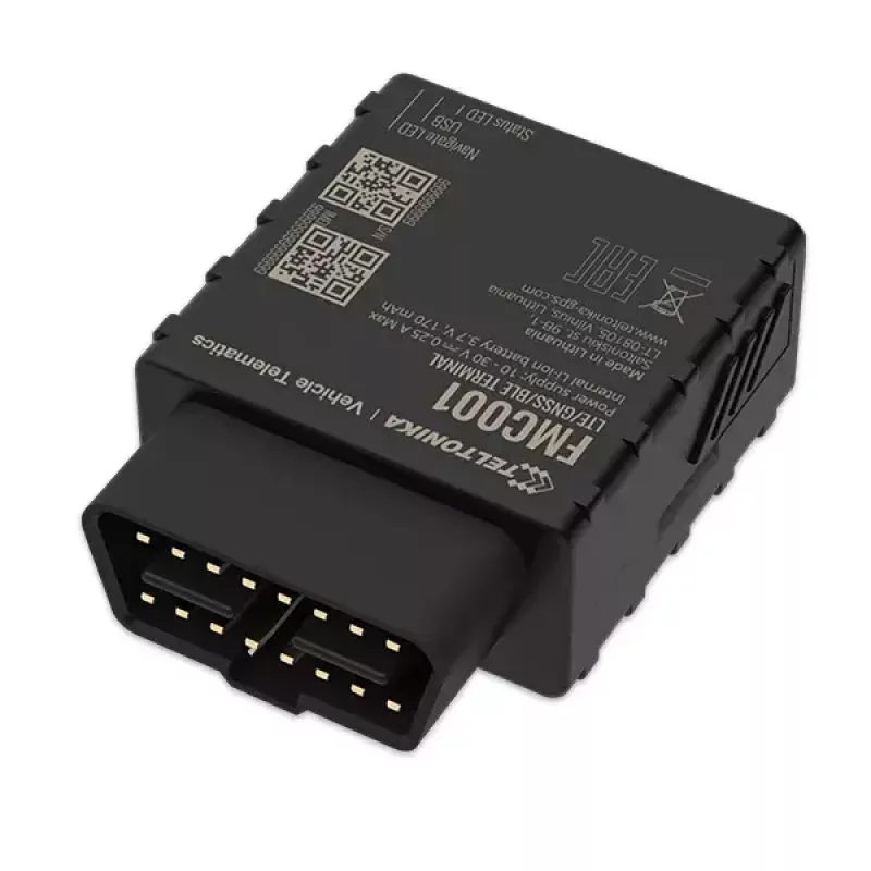 GPS izsekotājs Teltonika FMC001 Car Melns 53g