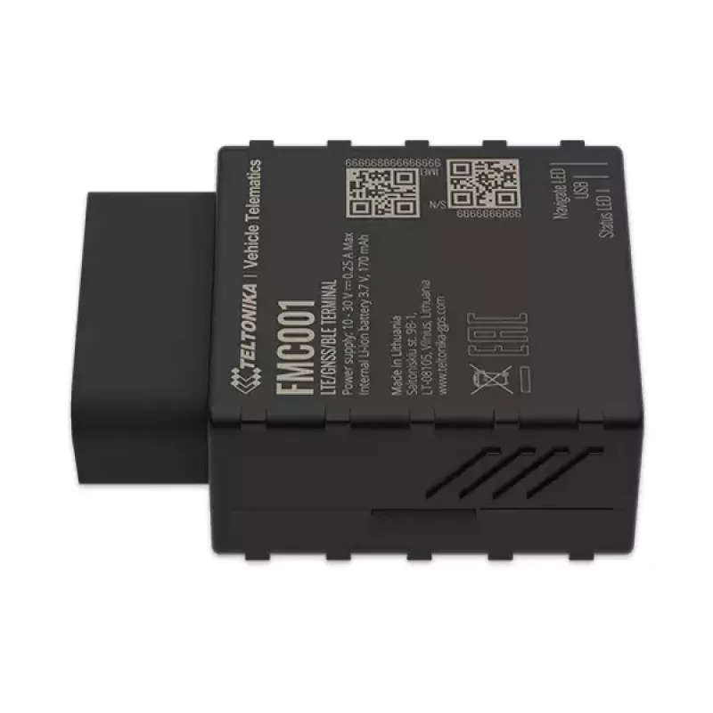 GPS izsekotājs Teltonika FMC001 Car Melns 53g