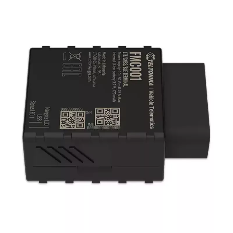 GPS izsekotājs Teltonika FMC001 Car Melns 53g