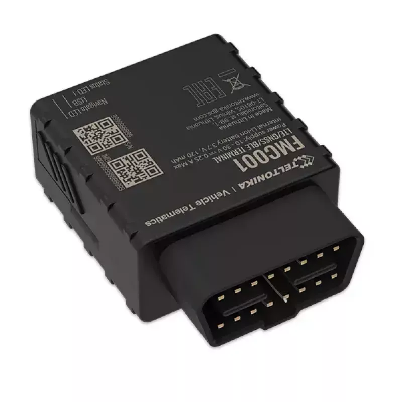 GPS izsekotājs Teltonika FMC001 Car Melns 53g