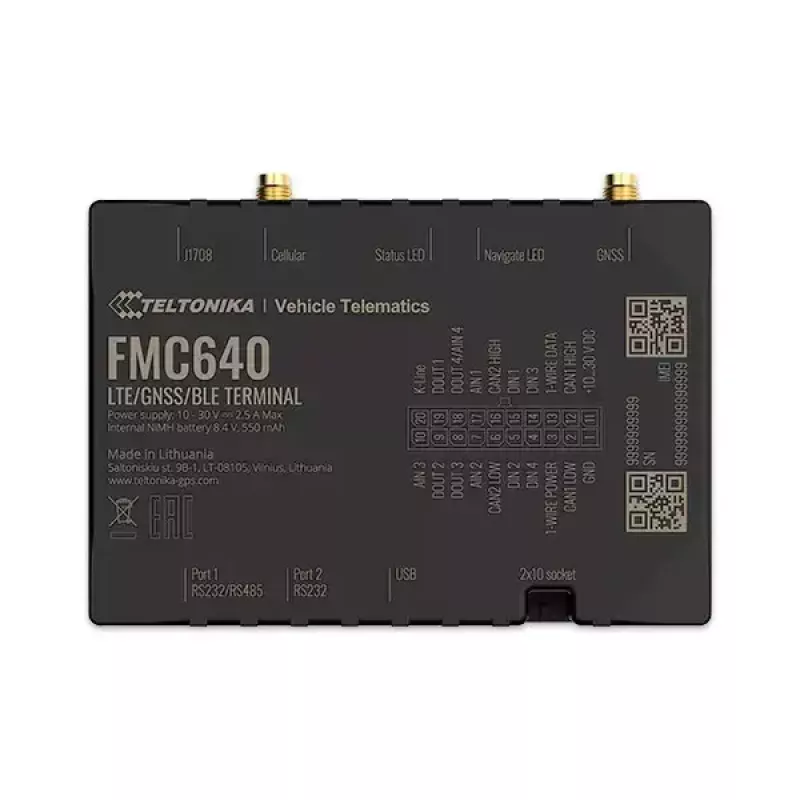 GPS izsekotājs Teltonika FMC640 Auto Melns