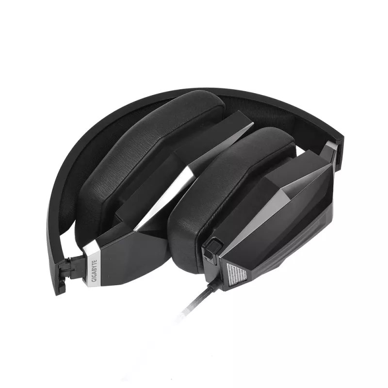 GIGABYTE Force H5 austiņas ar vadu, galvas lentes, spēlēm, melnas