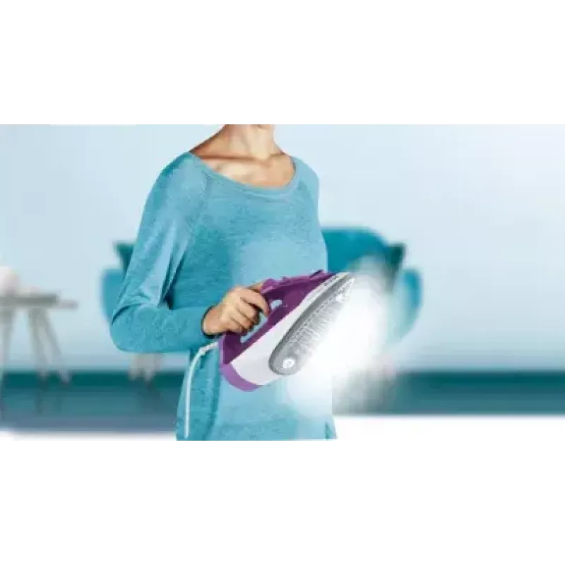 Tefal FV2836 Dry & Steam gludeklis keramikas zole 2400 W violeta, balta