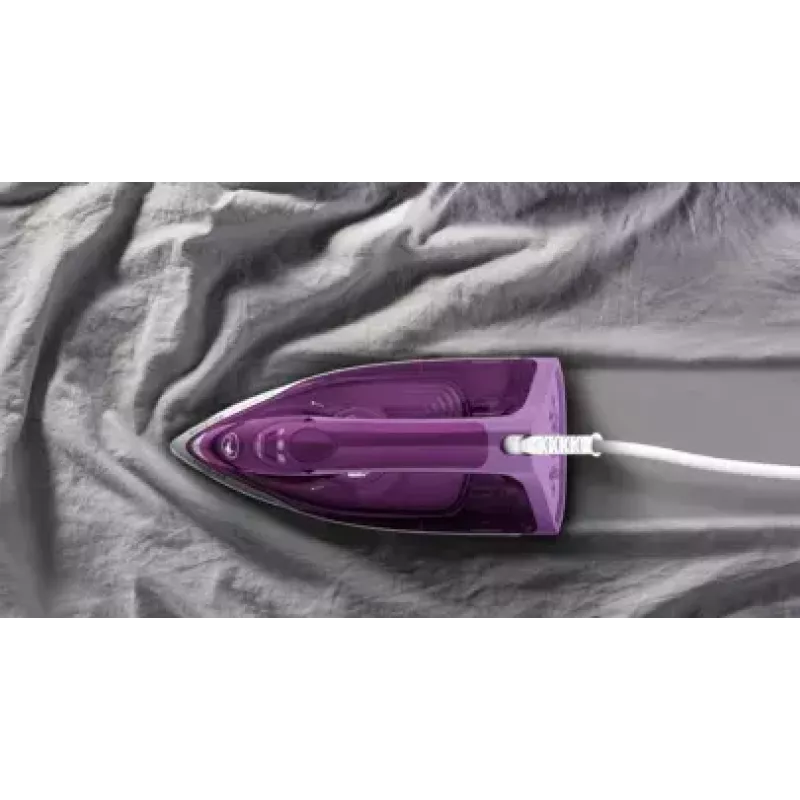 Tefal FV2836 Dry & Steam gludeklis keramikas zole 2400 W violeta, balta