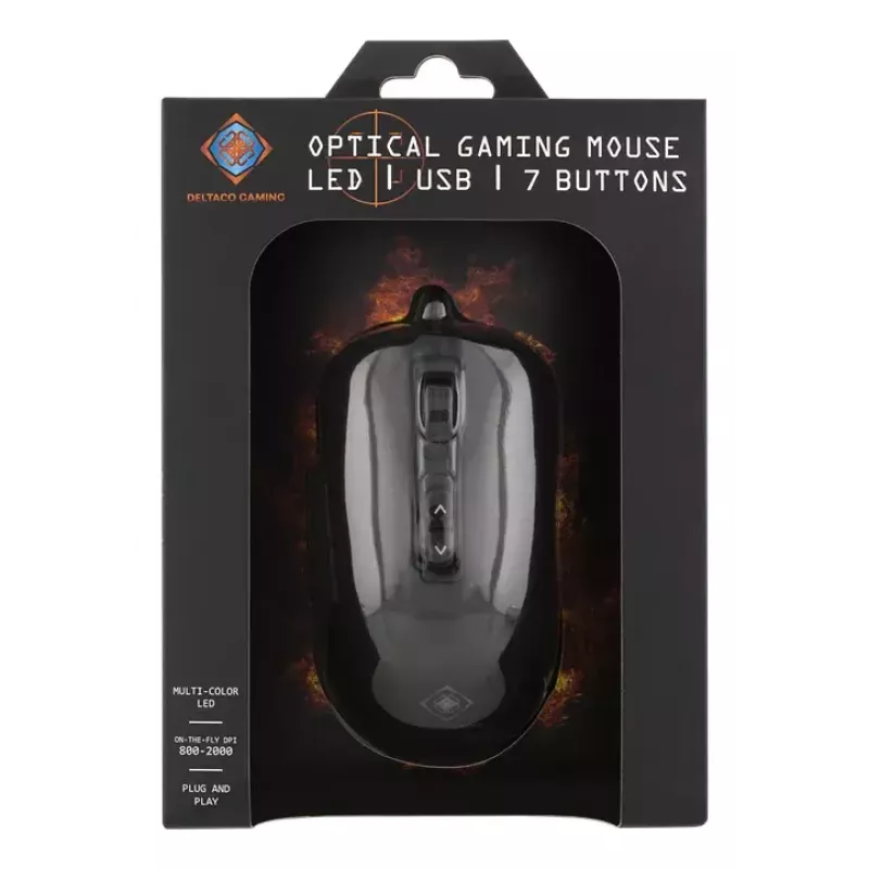 Spēļu pele Deltaco GAM-029 USB Type-A