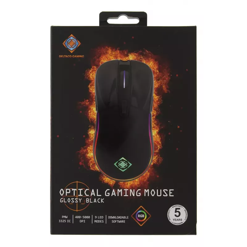 Spēļu pele Deltaco GAM-085 USB Type-A