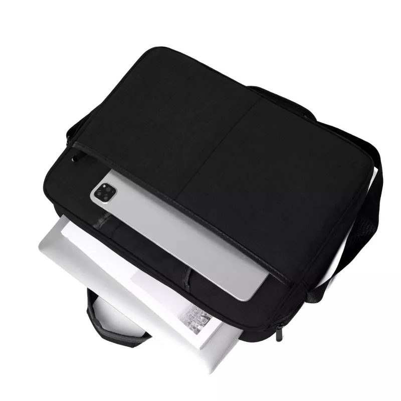 eSTUFF GLB201550 portatīvā datora soma 40,6 cm (16 collas) somiņa ar augšējo ielādi melna
