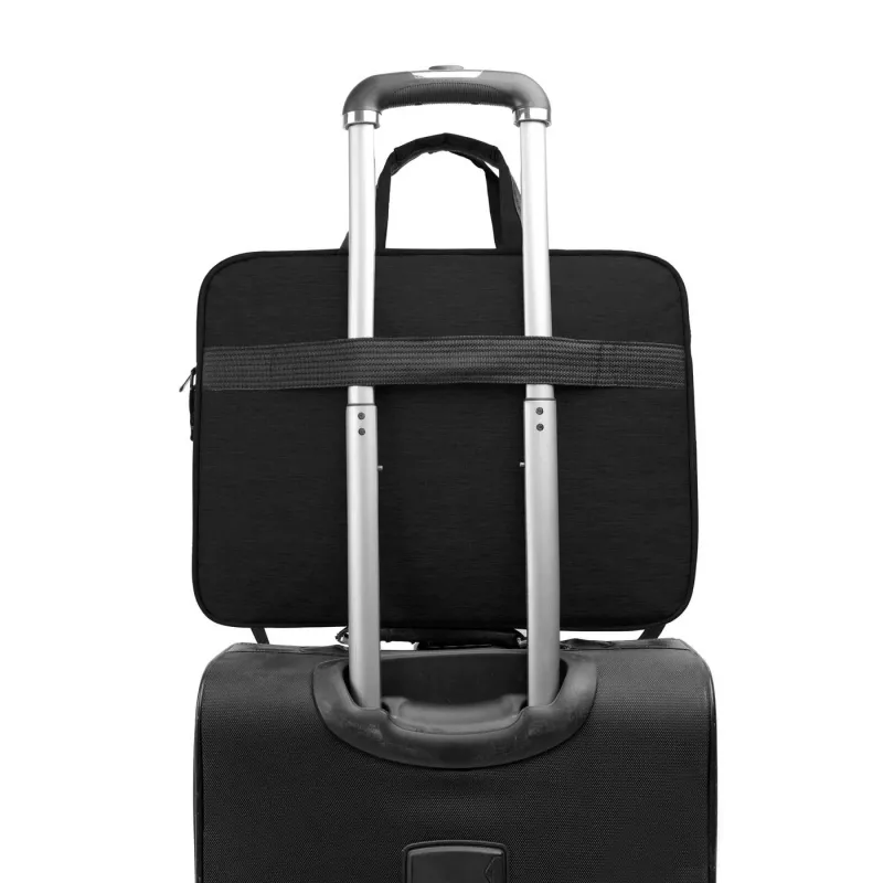 eSTUFF GLB201550 portatīvā datora soma 40,6 cm (16 collas) somiņa ar augšējo ielādi melna