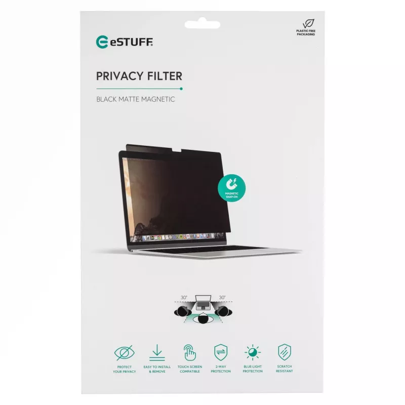 eSTUFF GLBMMB15 displeja privātuma filtrs 39,1 cm (15,4 collu) klēpjdatoram bez rāmja