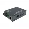 LevelOne RJ45 uz SC Gigabitu mediju pārveidotājs, PoE PSE, vienmoda šķiedra, 20 km