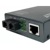 LevelOne RJ45 uz SC Gigabitu mediju pārveidotājs, PoE PSE, vienmoda šķiedra, 20 km