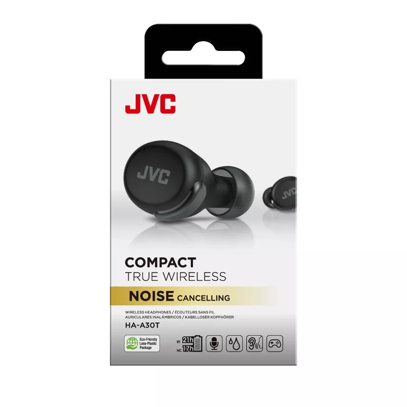 Austiņas JVC Active Noise Cancelling TWS Melnas