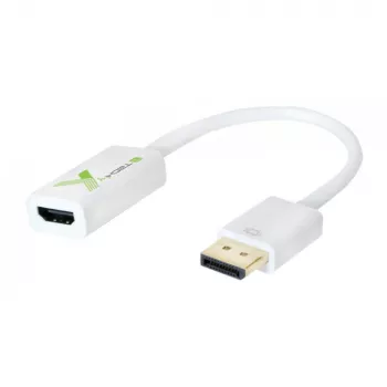 Techly IADAP DP-HDMIFP video kabeļa adapteris 0,2 m DisplayPort HDMI Balts