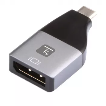 Techly IADAP USBC-DP4K USB grafikas adapteris 3840 x 2160 pikseļi Melns, Sudrabains