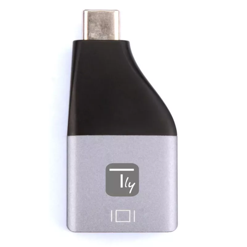 Techly IADAP USBC-DP4K USB grafikas adapteris 3840 x 2160 pikseļi Melns, Sudrabains