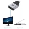 Techly IADAP USBC-DP4K USB grafikas adapteris 3840 x 2160 pikseļi Melns, Sudrabains