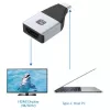 Techly IADAP USBC-HDMI4K USB grafiskais adapteris 4096 x 2160 pikseļi Melna, Sudraba