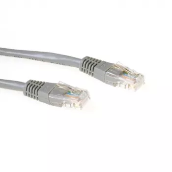 ACT pelēks 5 metru U/UTP CAT5E komutācijas vads ar RJ45 savienotājiem