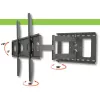 Techly ICA-PLB 148L TV kronšteins/statīvs 165,1 cm (65 collas) Melns