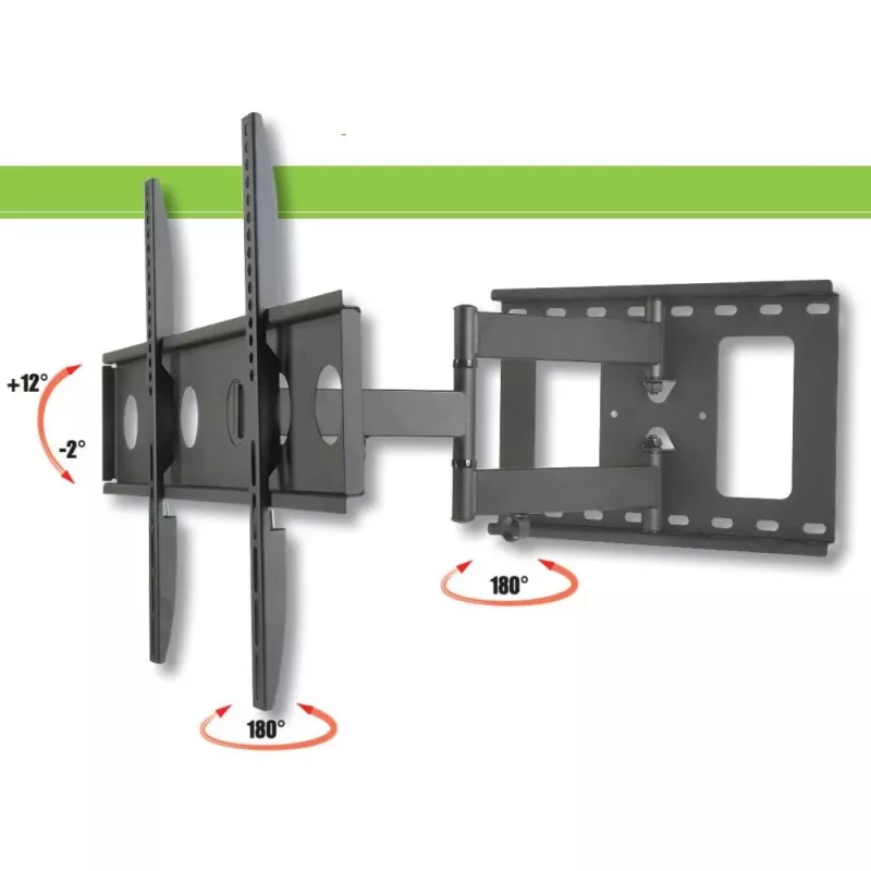 Techly ICA-PLB 148L TV kronšteins/statīvs 165,1 cm (65 collas) Melns