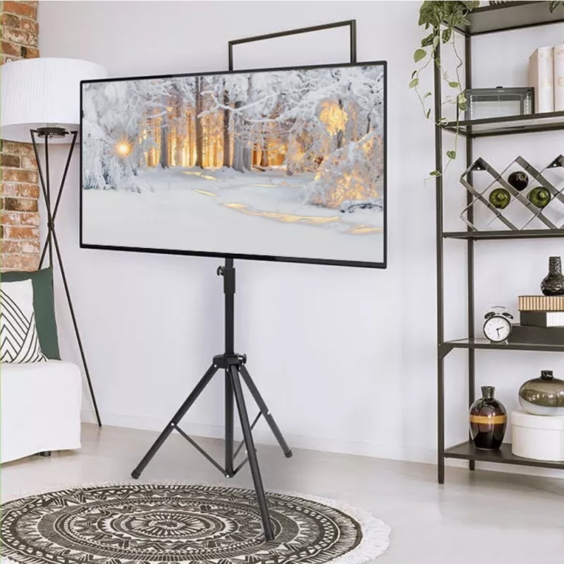 Techly ICA-TR17T izkārtņu displeja stiprinājums 177,8 cm (70 collas) melns