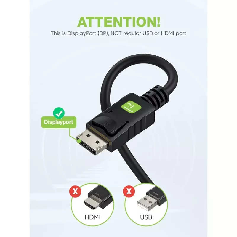 Techly Monitor DisplayPort–VGA kabelis 3 m ICOC DSP-V-030, 3 m, VGA (D-Sub), DisplayPort, vīrišķais, vīrišķais, niķelēts