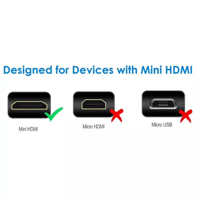 Techly 5m ātrdarbīgs kabelis Mini HDMI uz HDMI vīr. / vīr. melns ICOC HDMI-B-050