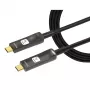 Techly ICOC-U3C-HY-010 USB kabelis 10 m USB C Melns