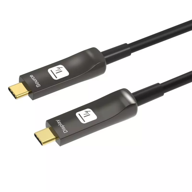 Techly ICOC-U3C-HY-010 USB kabelis 10 m USB C Melns
