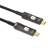 Techly ICOC-U3C-HY-010 USB kabelis 10 m USB C Melns