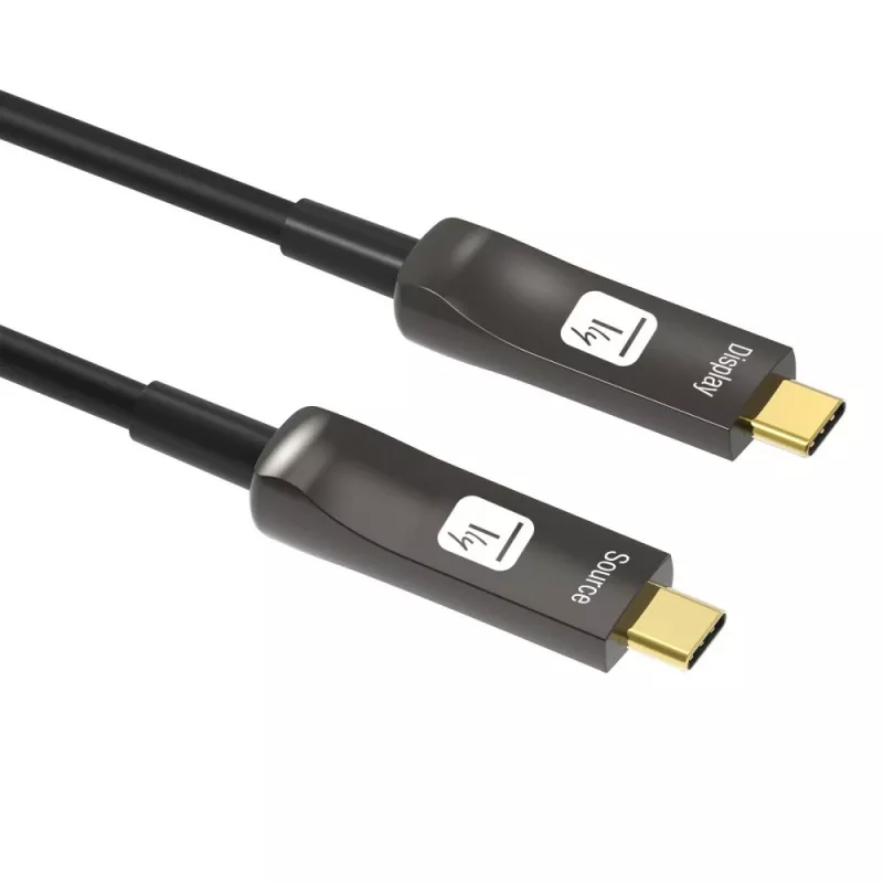 Techly ICOC-U3C-HY-010 USB kabelis 10 m USB C Melns