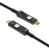 Techly ICOC-U3C-HY-010 USB kabelis 10 m USB C Melns