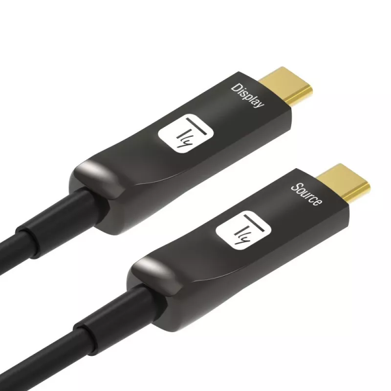 Techly ICOC-U3C-HY-010 USB kabelis 10 m USB C Melns