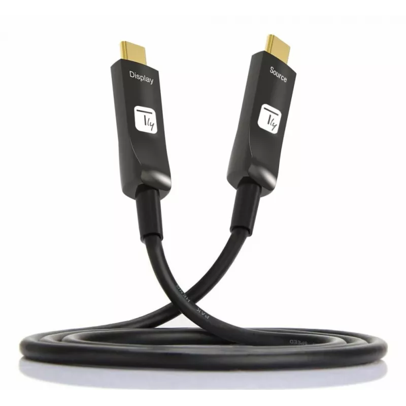 Techly ICOC-U3C-HY-020 USB kabelis 20 m USB C Melns