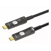 Techly ICOC-U3C-HY-020 USB kabelis 20 m USB C Melns