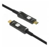 Techly ICOC-U3C-HY-020 USB kabelis 20 m USB C Melns