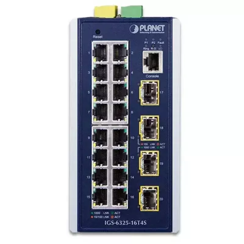 Pārvaldāms L3 Gigabitu Ethernet slēdzis PLANET IGS-6325-16T4S 16 porti