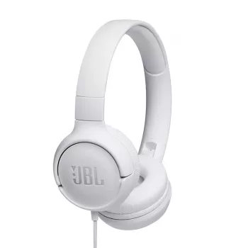 JBL Tune 500 balta, Vadu, 20 - 20000 Hz, Mūzika, 148 g, Austiņas, Balta